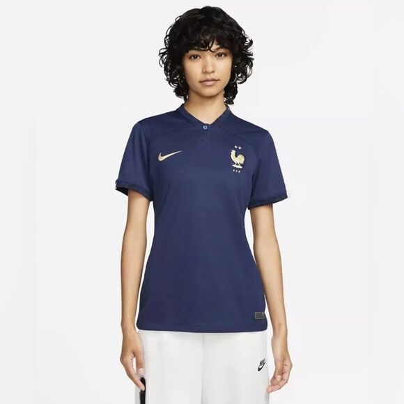 Nike FFF France 22/23 Stadium Home Soccer Jersey - Picture 1 of 10